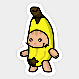 banana Cat Sticker